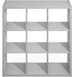 Furinno Simple Cube Storage Organizer, 9-Cube Display Shelf, Open Back Shelving - Image 7