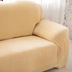 vctops 1-Piece Velvet Plush Stretch Loveseat Sofa Slipcover - Image 3