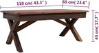 Handmade Reclaimed Wood Coffee Table Rustic Farmhouse Style Eco-Friendly - Image 2