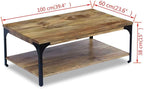 Solid Mango Wood Coffee Table - Image 2