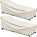 Outdoor Chaise Lounge Covers Waterproof Patio Lounge Chair Covers, 600D by GoldenRaindrop