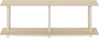 Furinno Turn-N-Tube No Tools Modern Rectangle Side Table, Bauhaus Oak/Beige - Image 6