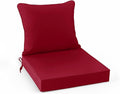 Summsun Outdoor Chair Cushions, Waterproof Back Pillow and Seat Cushion Set by SUMMSUN