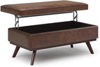 SIMPLIHOME Owen Lift Top Coffee Table Storage Ottoman by SimpliHome