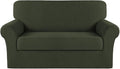 Turquoize Stretch Sofa Slipcover 2 Pieces Sofa Cover Couch Cover by Turquoize