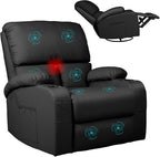 LEVELEVE Rocking Recliner Chair, Massage Rocker Recliner Chair by Enjoyyourlife