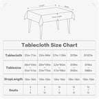 BALCONY & FALCON Round Tablecloth Washable Wrinkle Resistant and Water Proof - Image 2