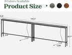 SUPERJARE 102.4 Inch Sofa Table - Image 3
