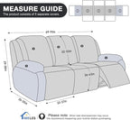 Timeles Recliner Covers for 3 Seater Reclining Couch Covers Sofa Slipcover - Image 5