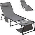 KingCamp Lounge Chair with face Hole, 400LBS Tanning Chairs by KingCamp