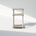 Furinno Just 3-Tier Turn-N-Tube Open Storage Nightstand, Plastic Poles - Image 6