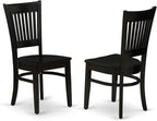 East West Furniture ANVA5-BLK-W 5 Piece Modern Dining Table Set Includes a - Image 4