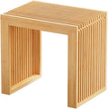 Small Bamboo Dining Bench, 17inch Farmhouse Decor Indoor Kitchen Table Bench by Unknown