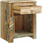 Vintage Reclaimed Wood End Table - Image 2