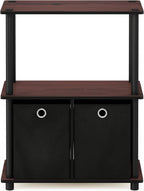 Furinno TURN-N-TUBE Storage Shelves, 3-Tier Toolless Book Shelf - Image 6