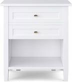 SIMPLIHOME Warm Shaker Solid Wood 24 inch Wide Transitional-Style Bedside - Image 2