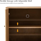HULALA HOME Solid Wood Sideboard Buffet Cabinet - Image 5
