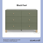 Storkcraft California 6-Drawer Double Dresser - Image 5