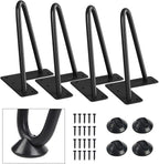 SMARTSTANDARD 6 Inch Heavy Duty Hairpin Furniture Legs, Metal Home DIY Projects by SMARTSTANDARD