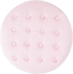 Homepop Home Decor | Upholstered Round Velvet Tufted Foot Rest Ottoman | Ottoman - Image 9