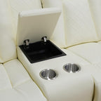 Power Recliner Sofa Set with LED Lights, Includes a Manual Loveseat and a 3 - Image 6