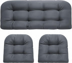 DANGHOOGY Wicker Chair Cushions, Waterproof Outdoor Loveseat Cushions by DANGHOOGYFurnitureCushions