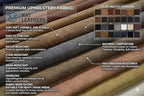NAT Leathers Tan Cognac Soft Faux Vegan Leather 1 Yard Cut by the Yard - Image 3