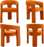 VESCASA Velvet Barrel Dining Chair - Image 8