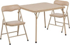 Flash Furniture Mindy Kids 3-Piece Folding Square Table and Chairs Set by FlashFurniture