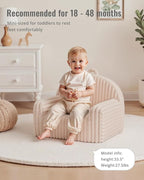 Blissful Diary Toddler Chair, Snuggly Soft Kids Sofa Chair, Supportive Toddler - Image 3
