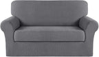 Turquoize Stretch Sofa Slipcover 2 Pieces Sofa Cover Couch Cover by Turquoize