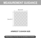 Genina Sofa Armrest Cover, Anti-Slip Armchair Slipcovers - Image 3