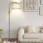 Nintiue Upgraded Modern Arc Dimmable Tall Standing Floor Lamp by Nintiue