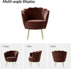 HULALA HOME Modern Velvet Accent Chair - Image 7