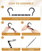 AMKUFO Hangers-Space-Saving 8 Pack Space-Saver, College-Dorm-Room-Essentials - Image 3