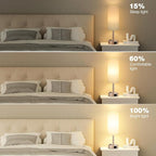Antique White Bedside Table Lamp - Image 5