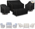 Patio Furniture Covers 4 Piece Set, 600D Heavy Duty Outdoor Furniture Covers by LSongSKY