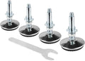 4 Set M8 Leveling Feet with 4-Pronged T Nut, Adjustable Leg Levelers Heavy Duty by Zernmiarder