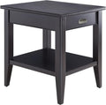 Leick Home Laurent End Table, Solid Wood, 1 Drawer, Bottom Display Shelf by LeickFurniture