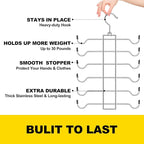 Closet Organizers and Storage, 6 Tier Tank Top Hanger, Dorm Room Essentials - Image 3