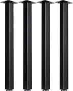 LCSDLHLSY 30 inch Adjustable Square Metal Table Legs, DIY Furniture Legs by LCSDLHLSY
