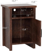 YESHOMY Farmhouse Modern Nightstand - Image 3