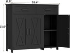 Homhedy Sideboard Buffet Cabinet, Coffee Bar Storage Cabinet - Image 2