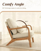 Karl home Accent Chair Mid-Century Modern Chair - Image 5