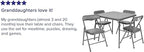 Flash Furniture Mindy Kids 5-Piece Folding Square Table and Chairs Set - Image 3