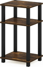 Furinno JUST Side Table, 3-Tier Open Shelf End Table, Toolless Assembly Night - Image 5
