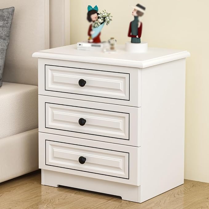 Bedroom Furniture Light Luxury Solid Wood Bedside Table, Simple Home Storage - Image 6