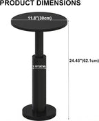 LAATOOREE Small Round Side Table, Accent Drink Coffee Table, Pedestal End Table - Image 3