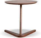 Furniture of America Lucian Mid-Century Modern Solid Wood Brown Round Side Table - Image 8