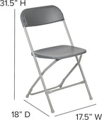 Flash Furniture Hercules Series Plastic Folding Chair - Image 5